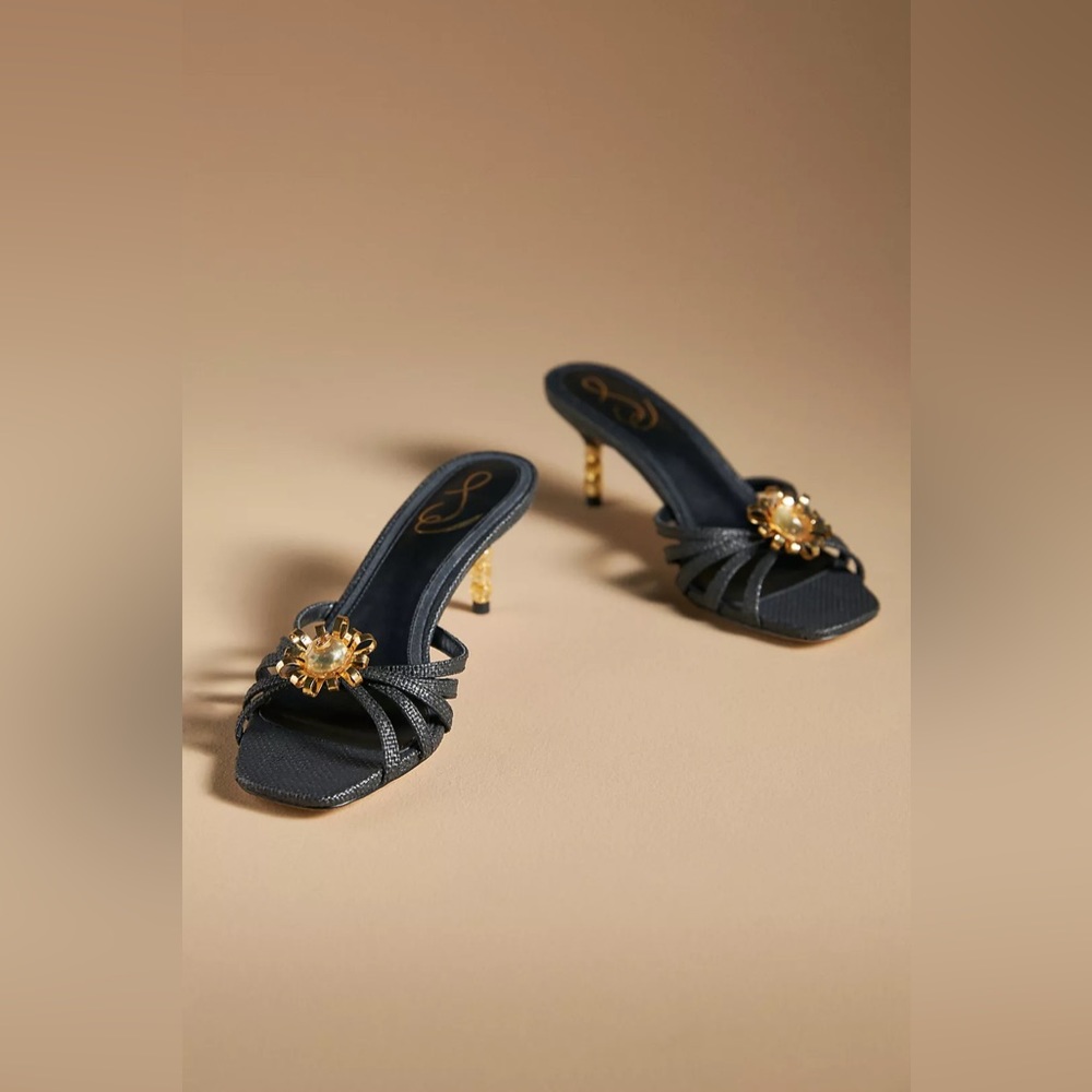 Anthropologie Sam Edelman Flower Posey Kitten Heels